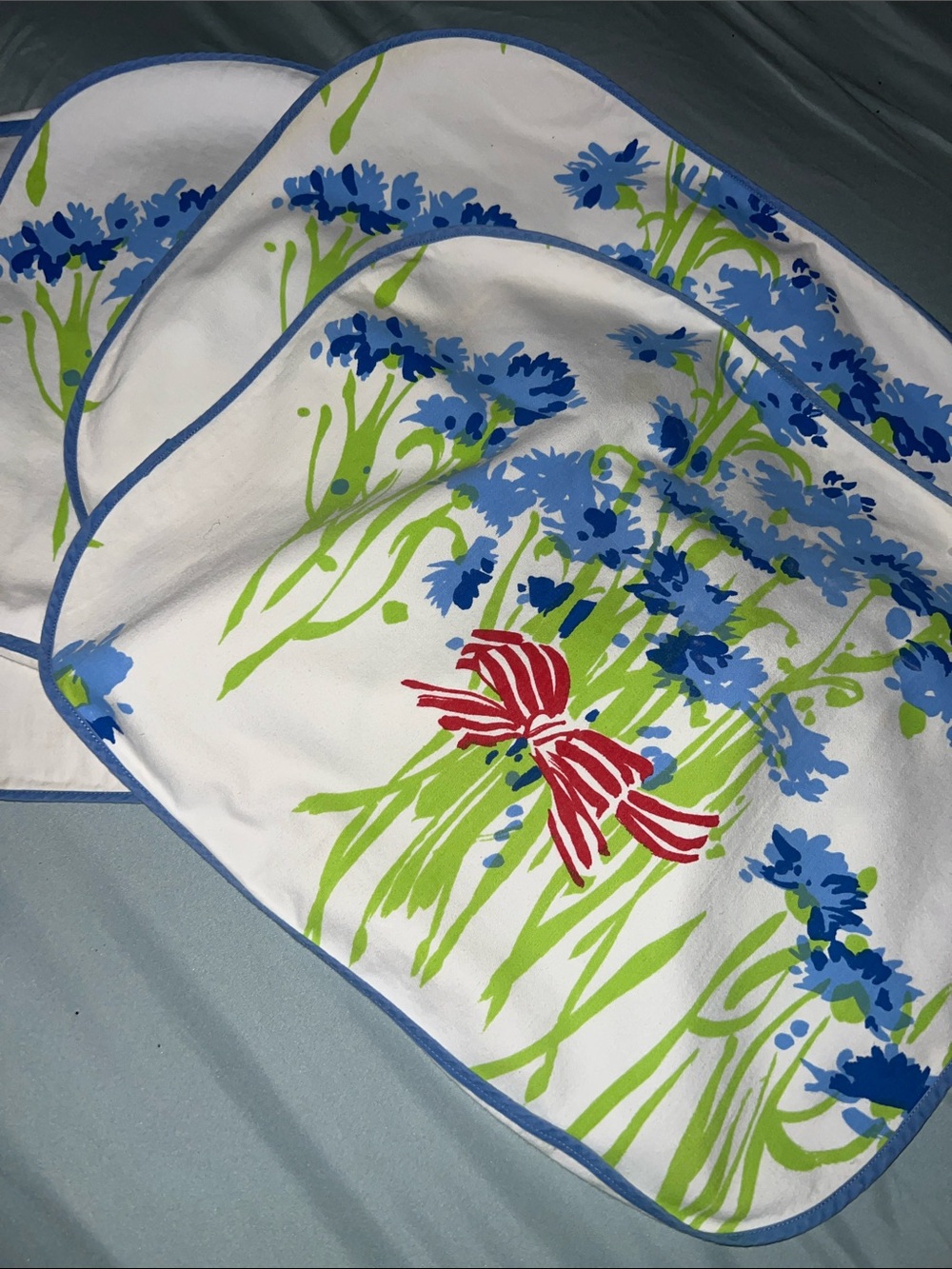 Floral Blue Cornflower set of 4 placemats